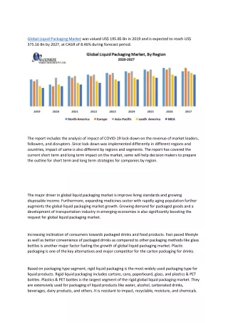 global liquid packaging market was valued