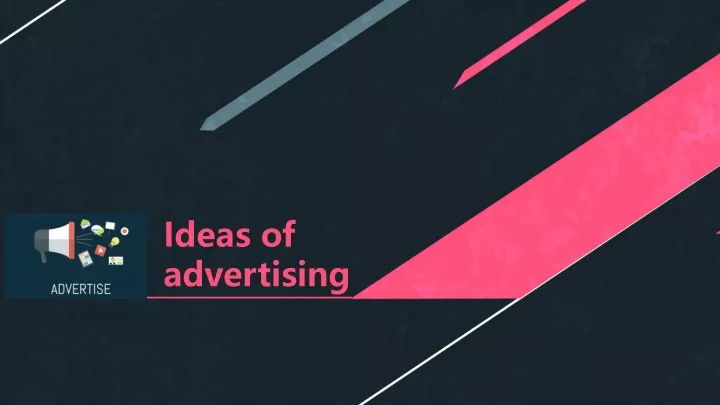 ideas of advertising