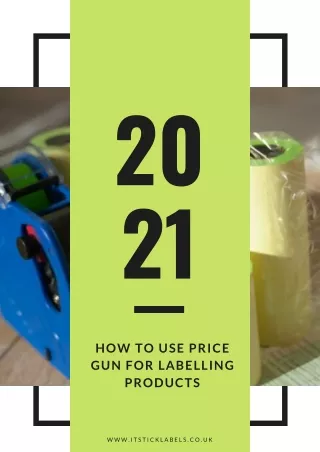 How to Use Price Gun for Labelling Products