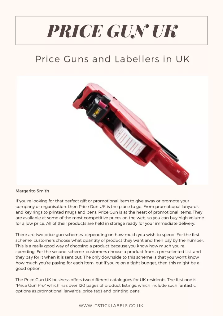 price gun uk