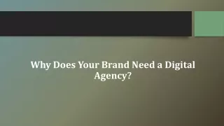 Why Does Your Brand Need a Digital Agency?