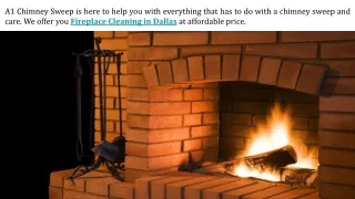 Fireplace Cleaning in Dallas