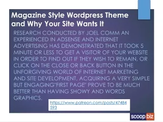 magazine style wordpress theme and why your site wants it