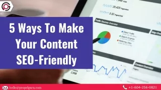 5 Ways to Make your Content SEO-friendly