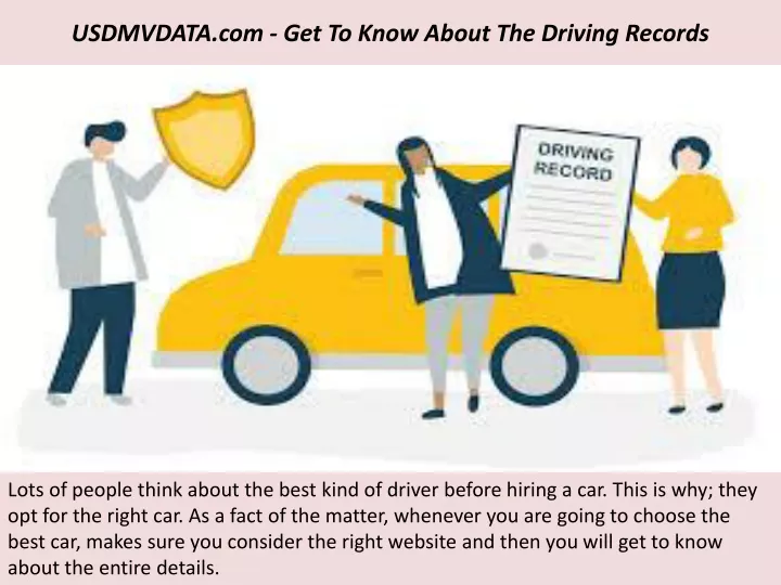 usdmvdata com get to know about the driving records