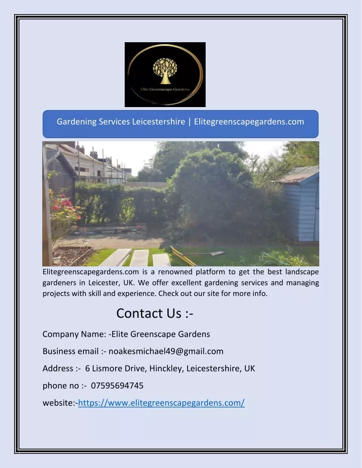 gardening services leicestershire