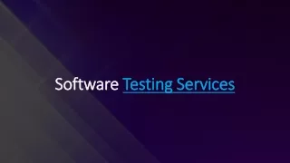 software testing services