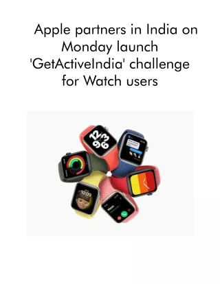 apple partners in india on monday launch