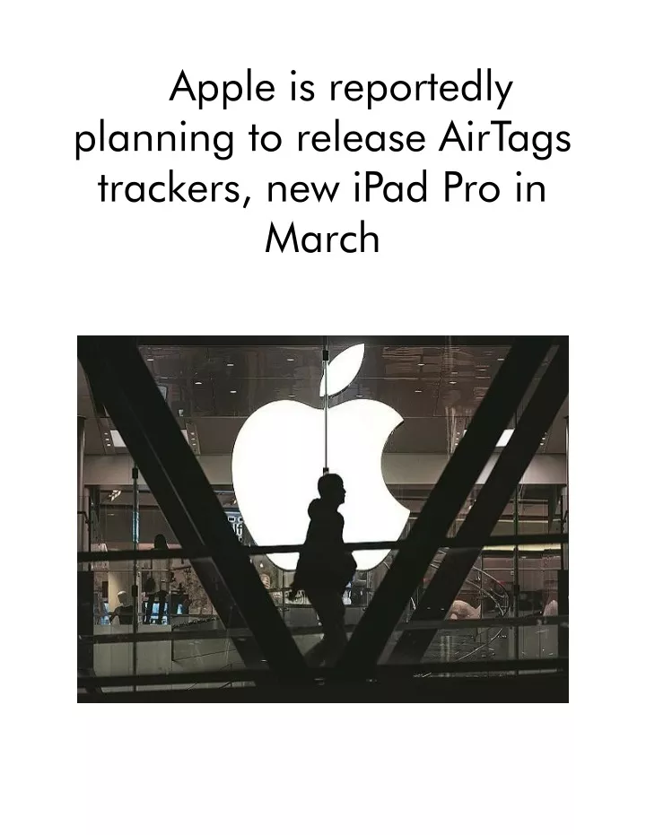 apple is reportedly planning to release airtags