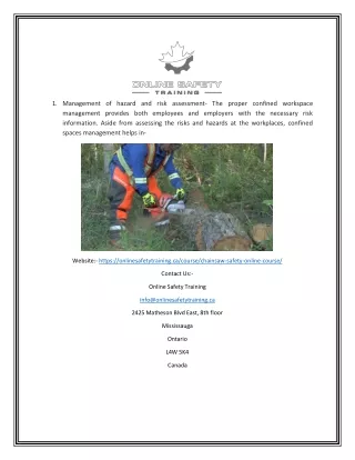 1 management of hazard and risk assessment