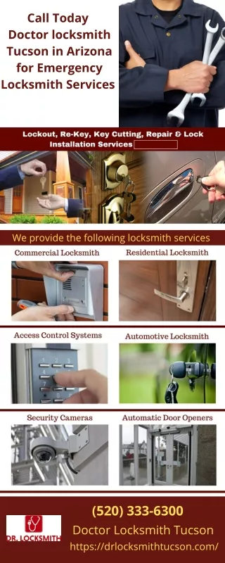 Call Today  Doctor locksmith Tucson in Arizona for Emergency Locksmith Services