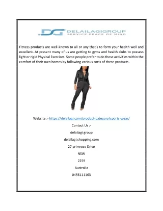 Buy GYM Clothes Online in Australia | Delailagi.com