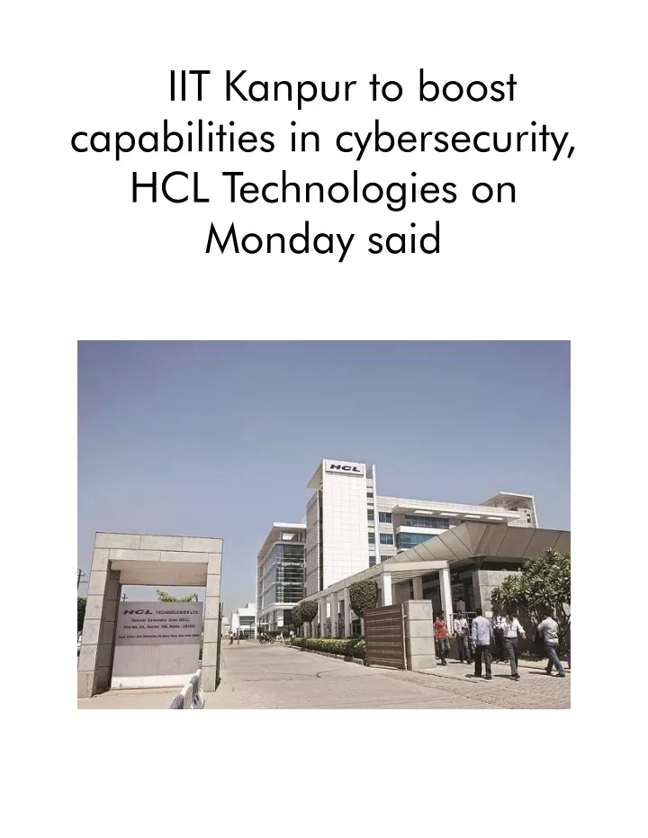 iit kanpur to boost capabilities in cybersecurity