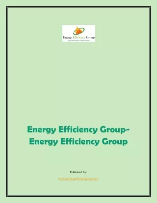 Energy Efficiency Group-Energy Efficiency Group