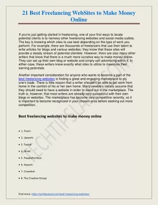 best freelancing websites