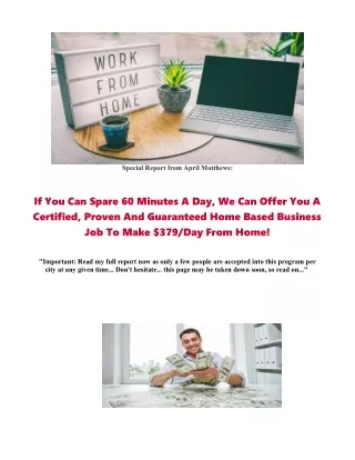 Make extra money working part-time from the comfort of your home.