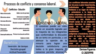 Procesos de conflicto y consenso laboral