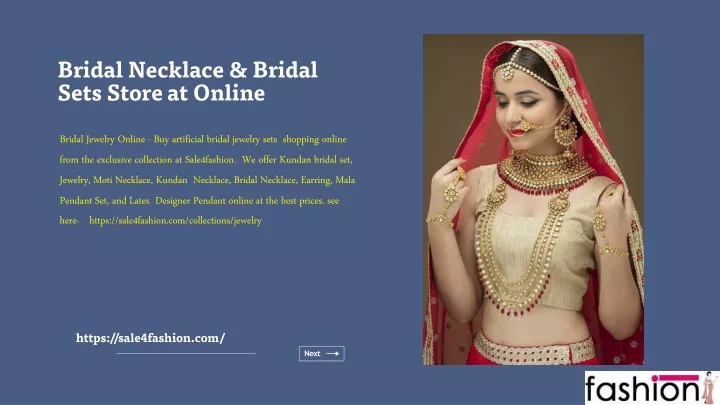 bridal necklace bridal sets store at online