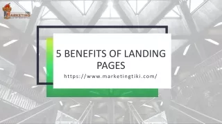 5 benefits of landing pages
