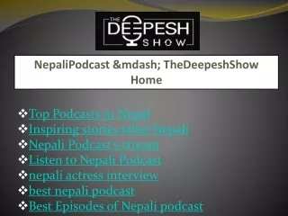 nepalipodcast mdash thedeepeshshow home