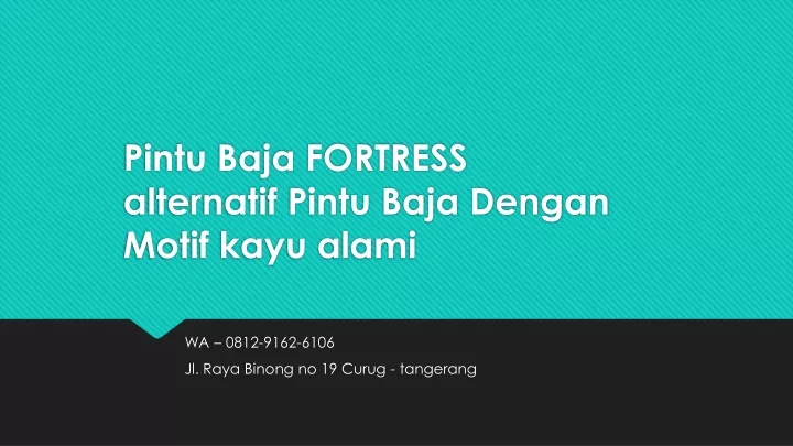 pintu baja fortress alternatif pintu baja dengan motif kayu alami