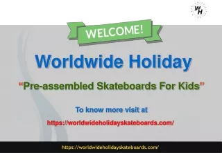 Pre-assembled Skateboards For Kids