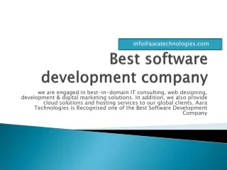 Best software development company in Noida