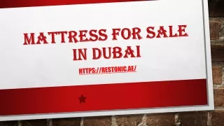 mattress for sale in dubai