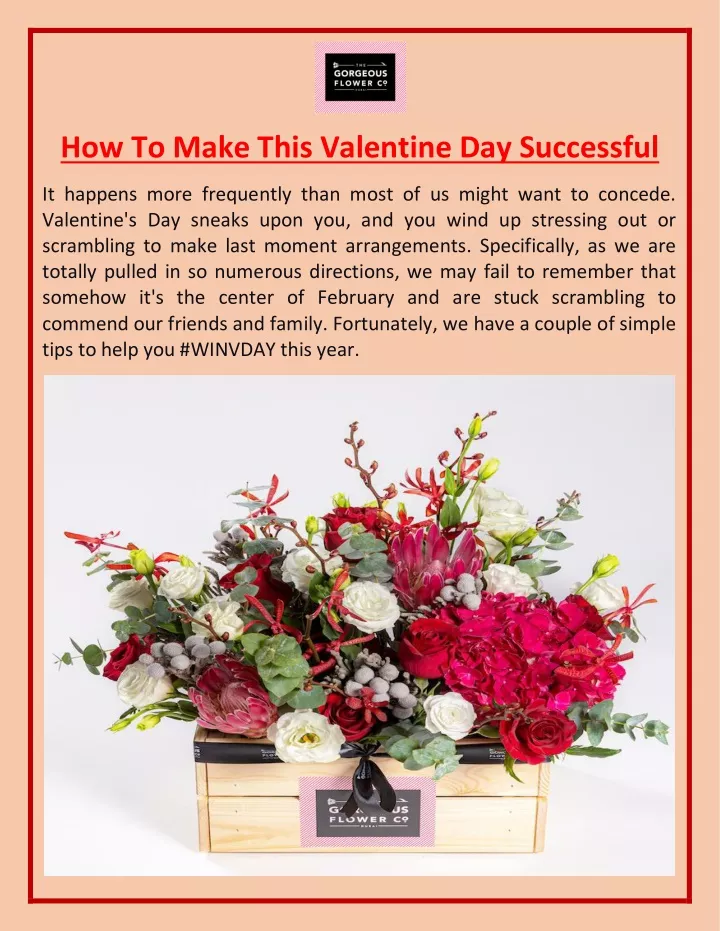 how to make this valentine day successful