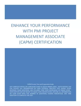 capm exam questions