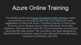 azure online training