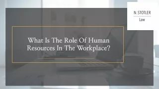 What Is The Role Of Human Resources In The Workplace?