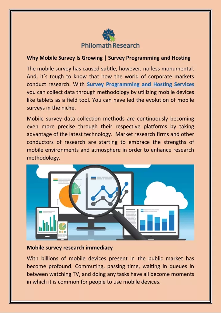why mobile survey is growing survey programming