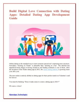 build digital love connection with dating apps
