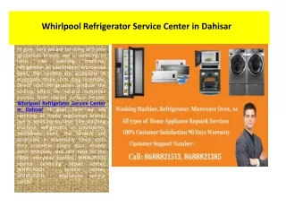 whirlpool refrigerator service center in dahisar