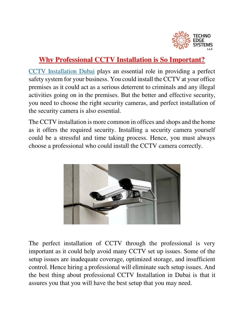 PPT - Why Professional CCTV Camera Installation is So Important ...
