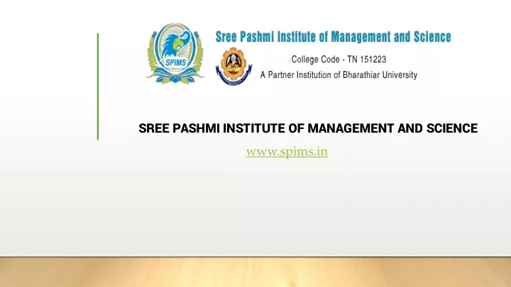 sree pashmi institute of management and science
