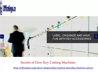 secrets of how key cutting machines