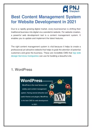 best content management system for website