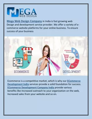 Find more sales with ECommerce Development Company India