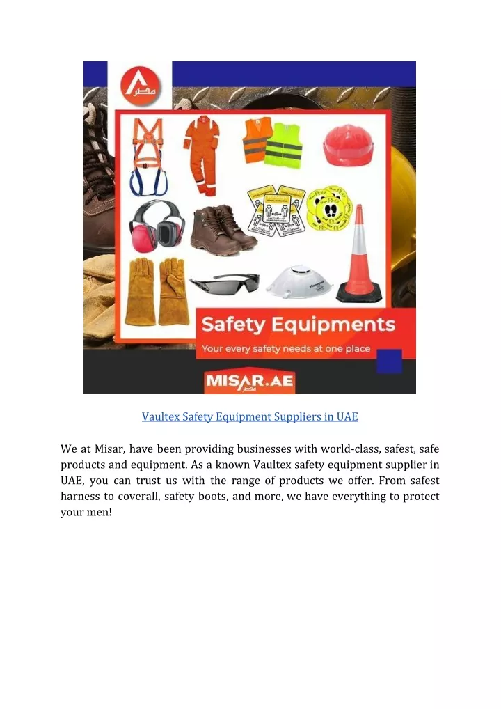 vaultex safety equipment suppliers