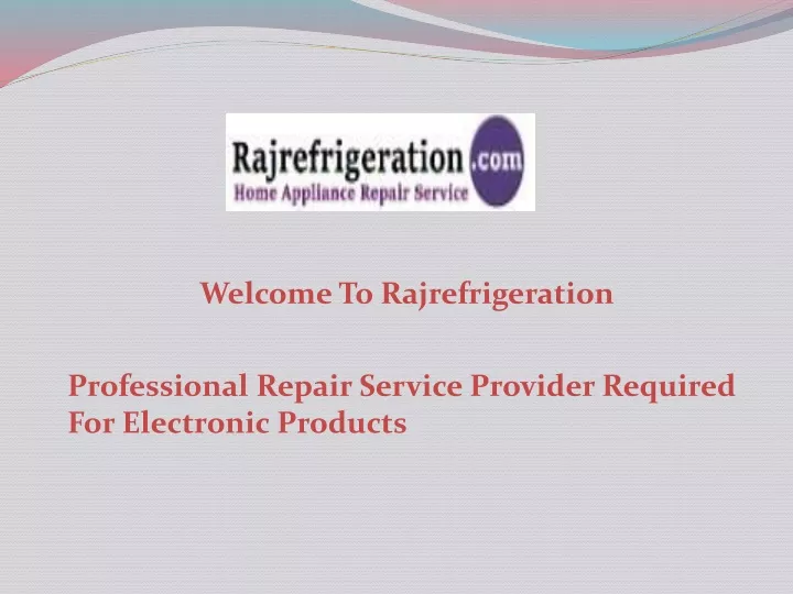 welcome to rajrefrigeration