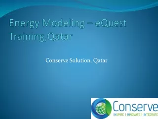Energy Modeling Training Course