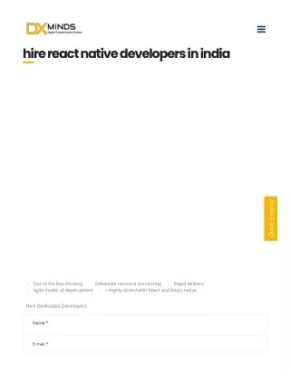 hire react native developers in india