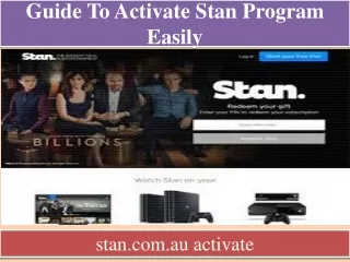 Guide to activate Stan Program Easily