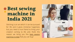 11 Best Sewing Machines in India 2021