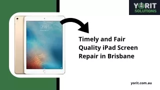 Timely and Fair Quality iPad Screen Repair in Brisbane