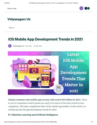 iOS Mobile App Development Trends in 2021