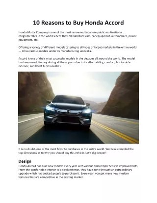 Car Body Types And Purchase Guide
