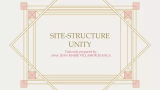 site structure unity